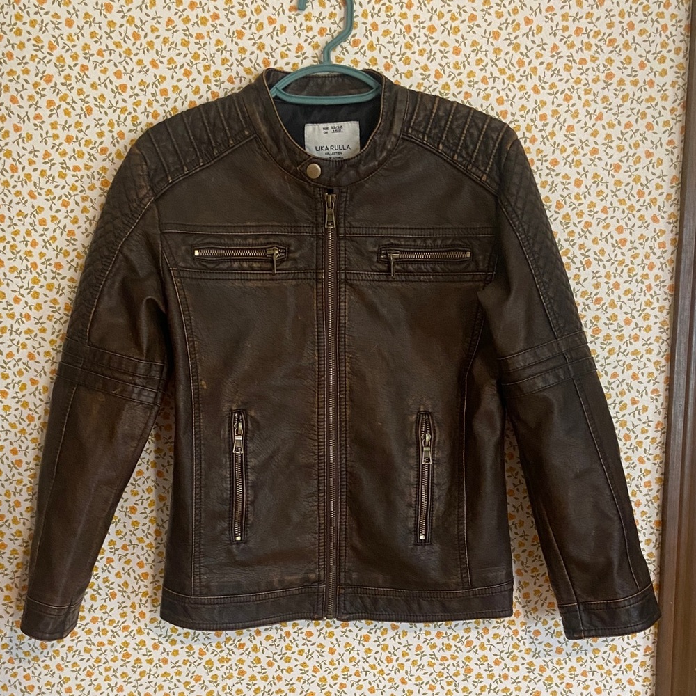 Boy’s Brown Leather Jacket